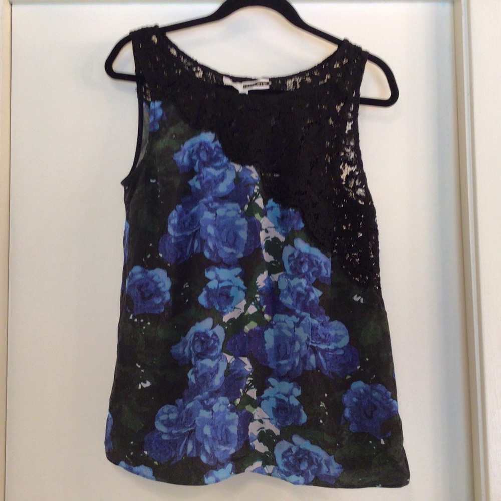 TRACY REESE/ FLORAL SILK SHELL